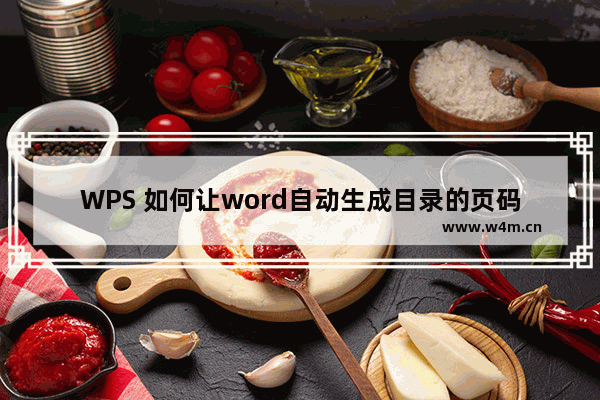 WPS 如何让word自动生成目录的页码和正文的页码一样