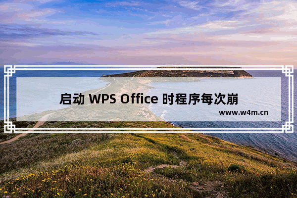 启动 WPS Office 时程序每次崩溃，该如何解决