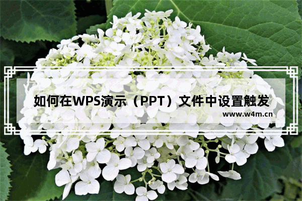 如何在WPS演示（PPT）文件中设置触发器动画？