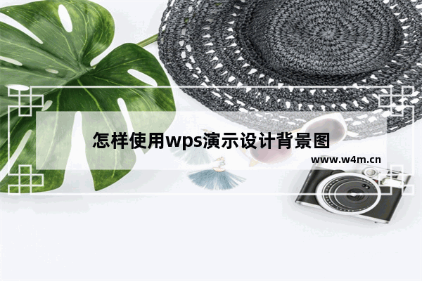 怎样使用wps演示设计背景图