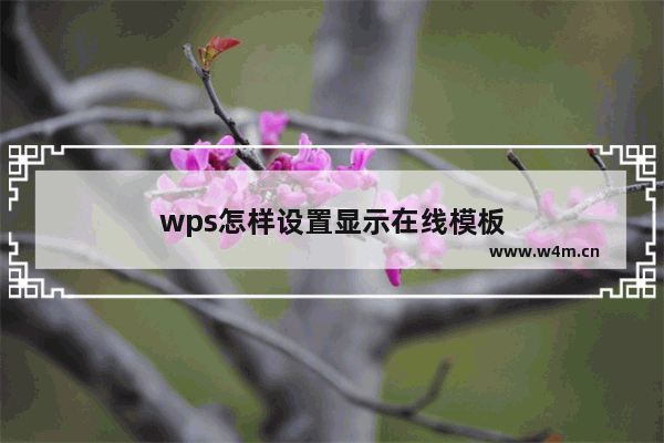 wps怎样设置显示在线模板