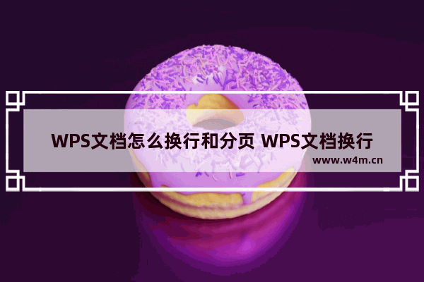 WPS文档怎么换行和分页 WPS文档换行和分页功能使用方法教学