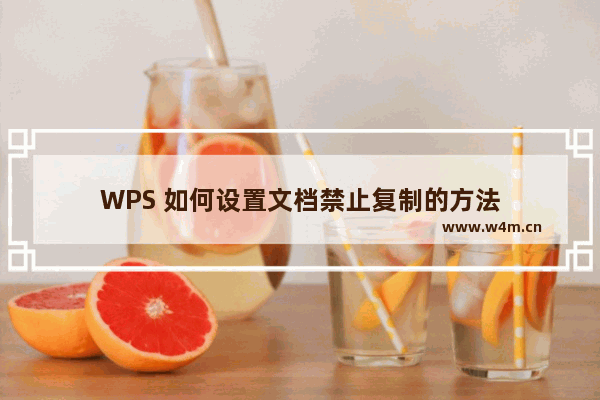 WPS 如何设置文档禁止复制的方法