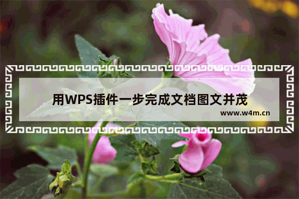 用WPS插件一步完成文档图文并茂