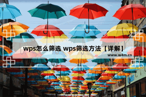 wps怎么筛选 wps筛选方法【详解】