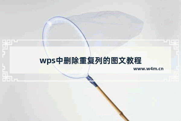 wps中删除重复列的图文教程