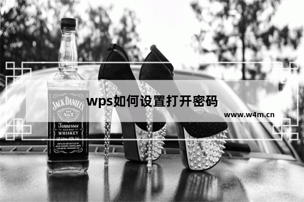 wps如何设置打开密码