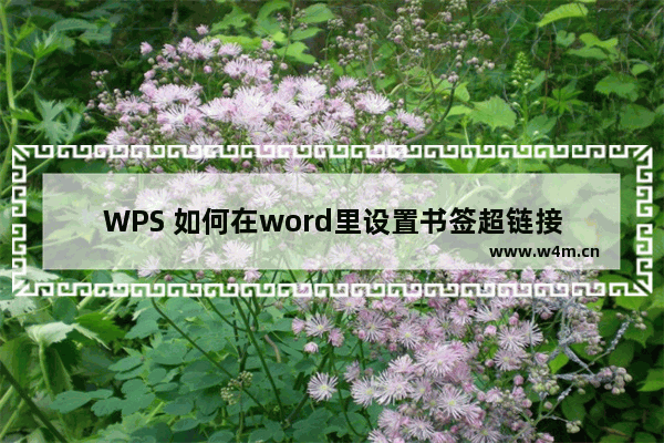 WPS 如何在word里设置书签超链接