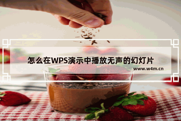 怎么在WPS演示中播放无声的幻灯片