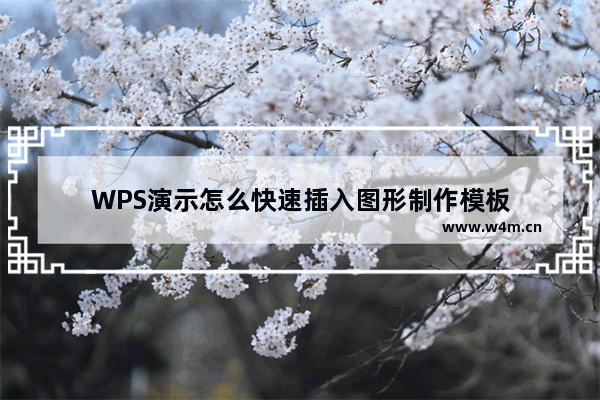 WPS演示怎么快速插入图形制作模板