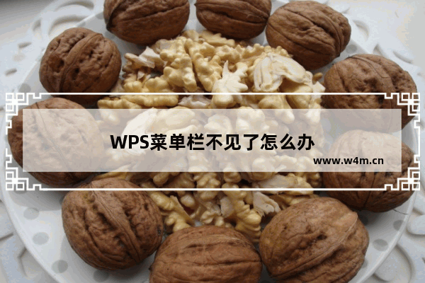 WPS菜单栏不见了怎么办