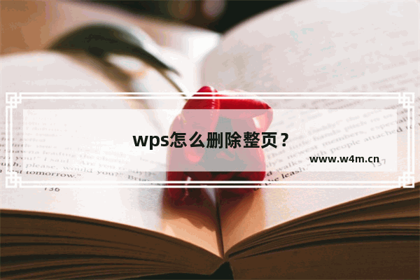 wps怎么删除整页？