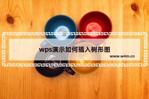 wps演示如何插入树形图