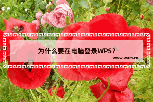 为什么要在电脑登录WPS？