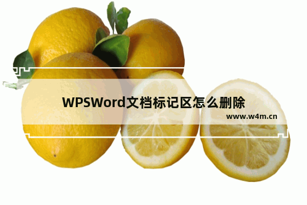 WPSWord文档标记区怎么删除