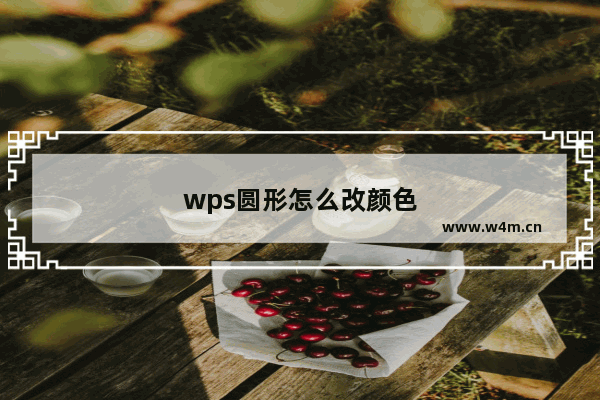 wps圆形怎么改颜色