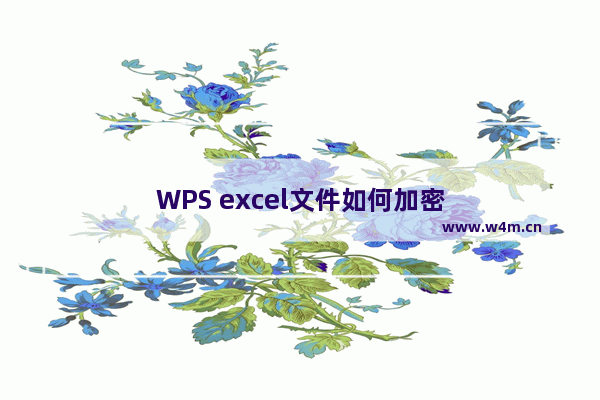 WPS excel文件如何加密