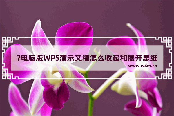 ?电脑版WPS演示文稿怎么收起和展开思维导图