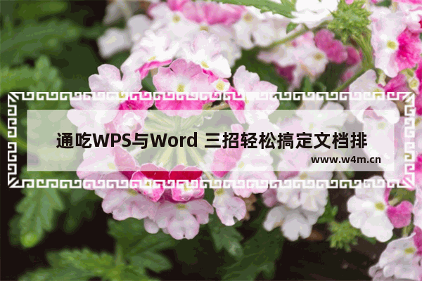 通吃WPS与Word 三招轻松搞定文档排版