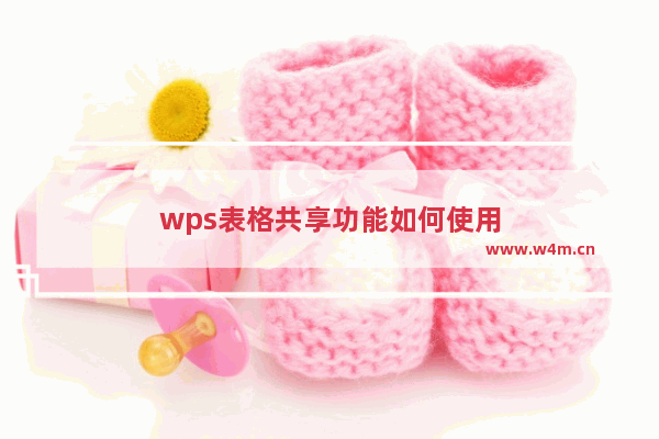 wps表格共享功能如何使用