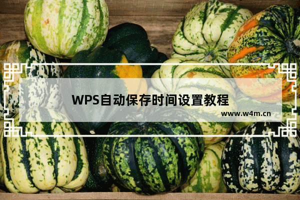 WPS自动保存时间设置教程