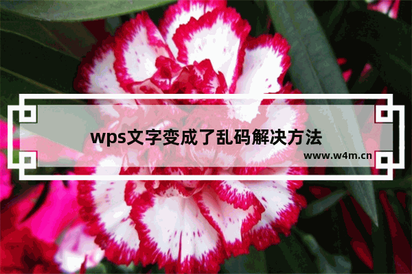 wps文字变成了乱码解决方法