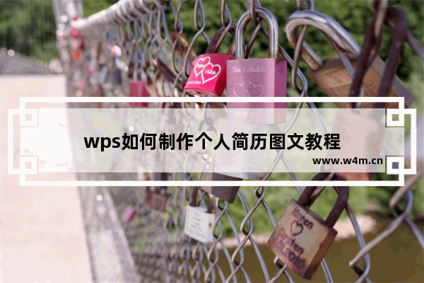 wps如何制作个人简历图文教程