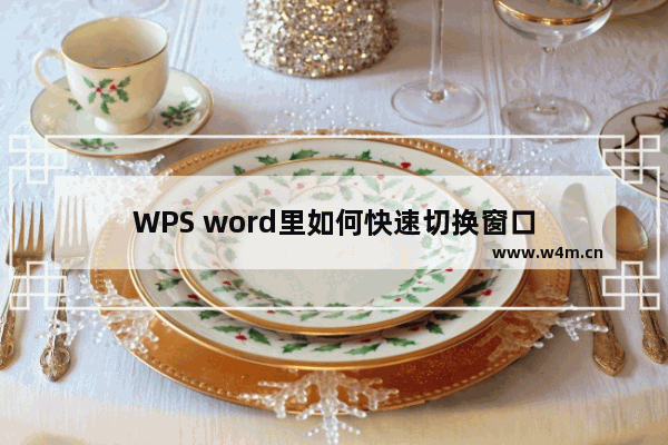 WPS word里如何快速切换窗口