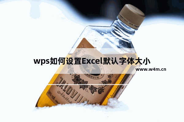 wps如何设置Excel默认字体大小