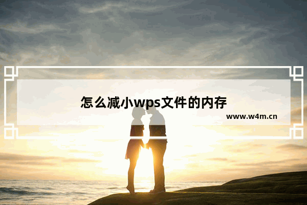 怎么减小wps文件的内存