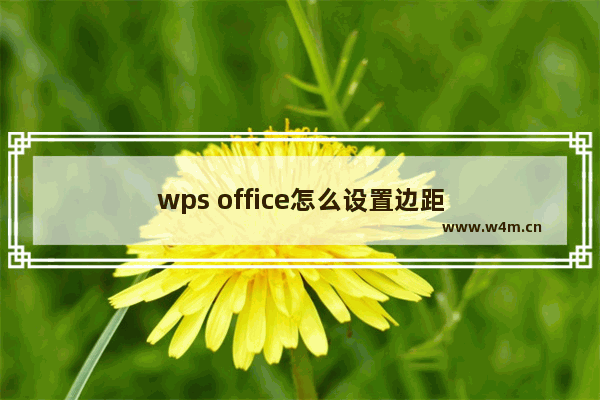 wps office怎么设置边距