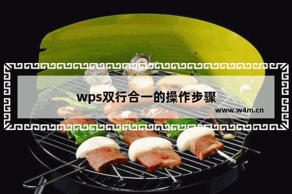 wps双行合一的操作步骤