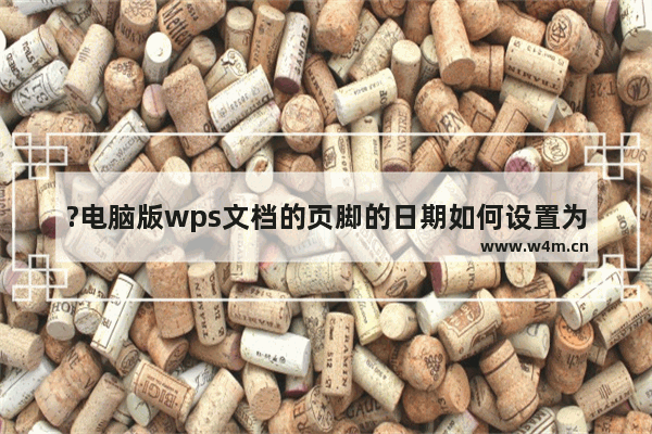 ?电脑版wps文档的页脚的日期如何设置为英文样式