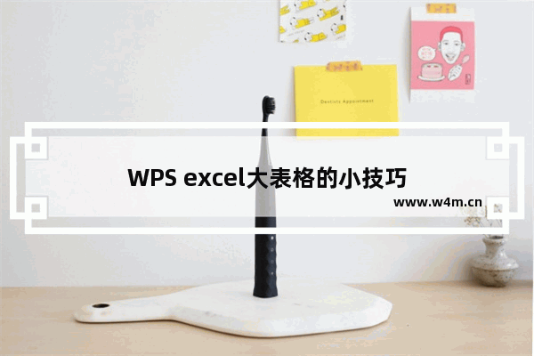 WPS excel大表格的小技巧