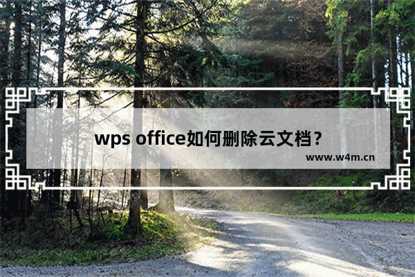 wps office如何删除云文档？