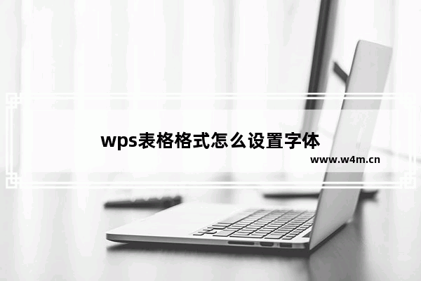 wps表格格式怎么设置字体