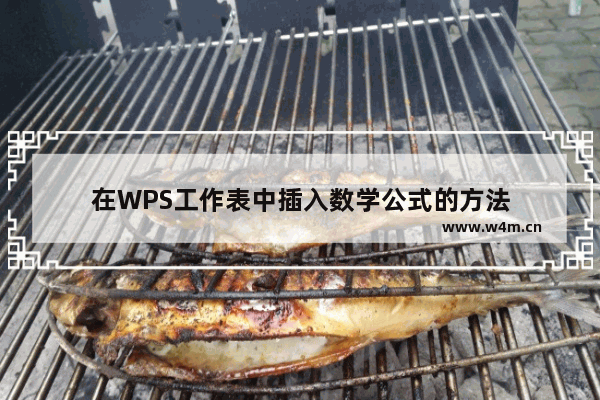 在WPS工作表中插入数学公式的方法