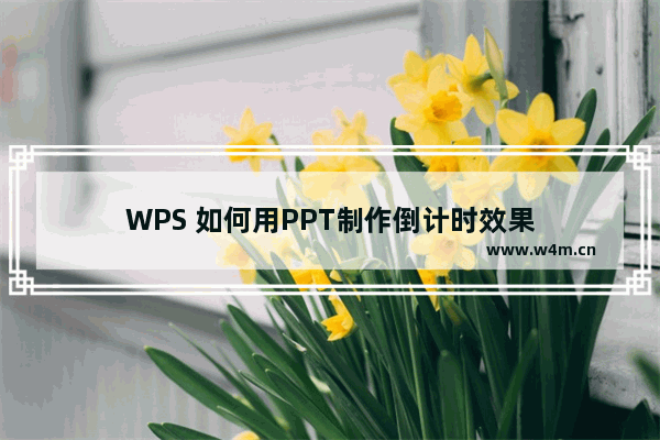 WPS 如何用PPT制作倒计时效果