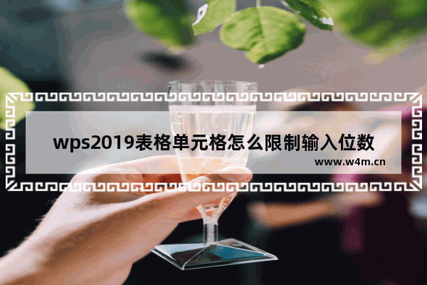 wps2019表格单元格怎么限制输入位数