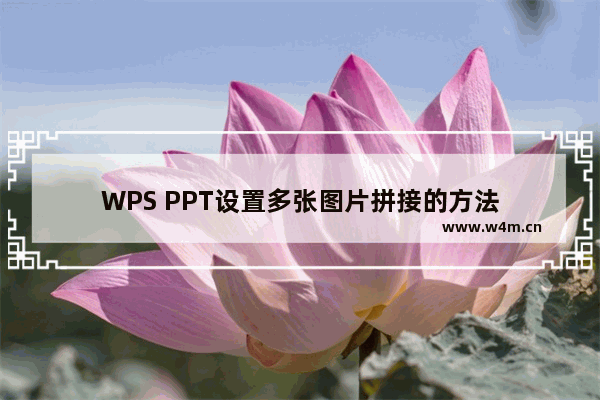 WPS PPT设置多张图片拼接的方法