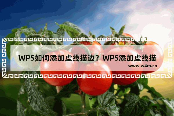 WPS如何添加虚线描边？WPS添加虚线描边的方法