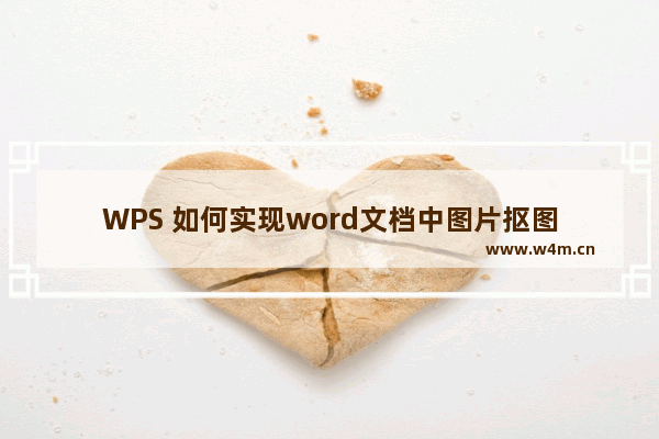 WPS 如何实现word文档中图片抠图