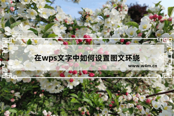 在wps文字中如何设置图文环绕