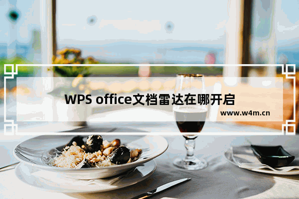 WPS office文档雷达在哪开启