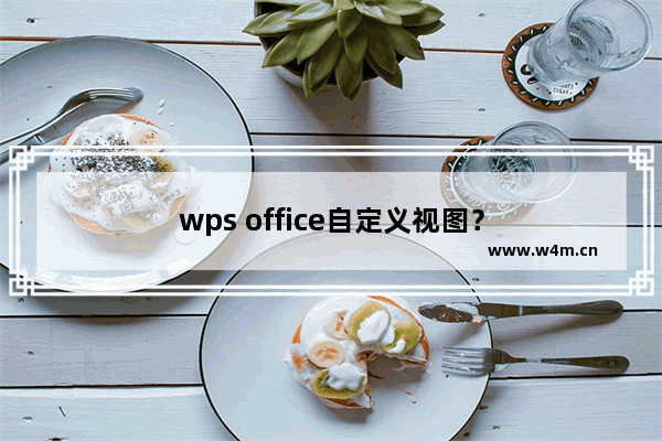 wps office自定义视图？