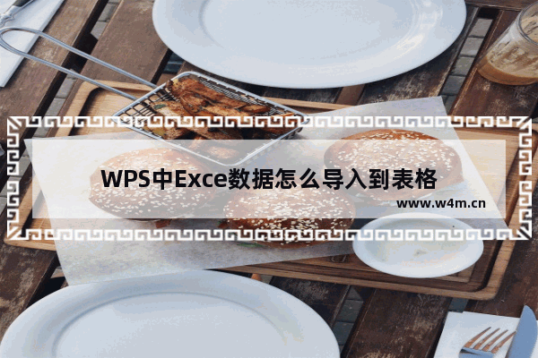 WPS中Exce数据怎么导入到表格