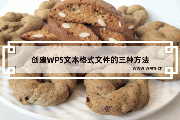 创建WPS文本格式文件的三种方法