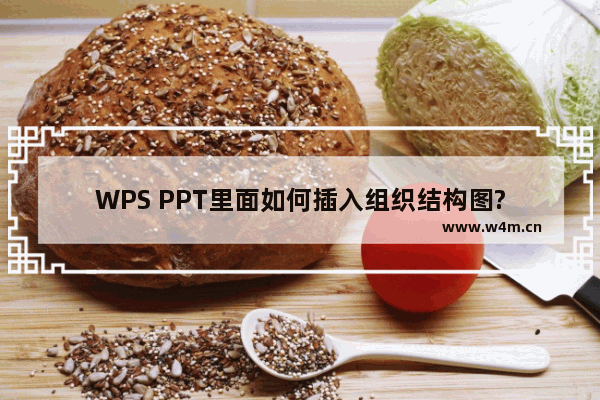 WPS PPT里面如何插入组织结构图?