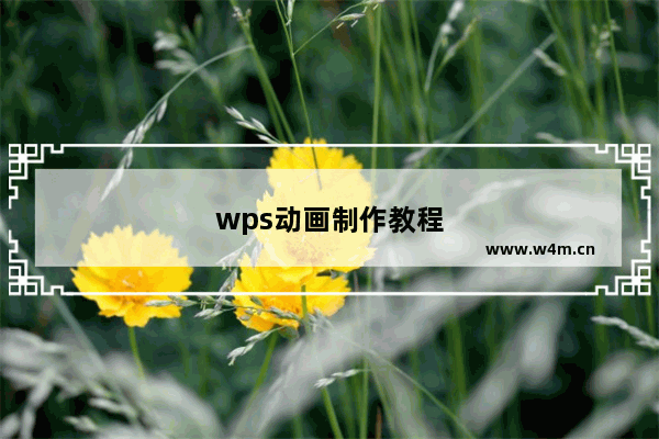 wps动画制作教程