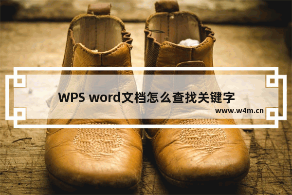 WPS word文档怎么查找关键字